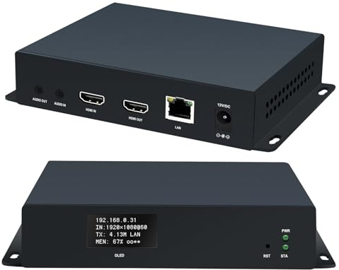ORIVISION H265 H264 Encoder HDMI IPTV con OLED SRT RTSP RTMP RTMPS IP Streaming Encoder