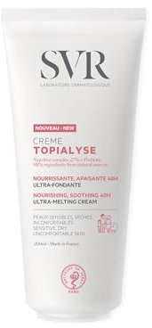 SVR - Topialyse Crème - Crème nourrissante apaisante 48H - Pour peaux sèches et sensibles - Beurre de karité, huiles végétales - 200 ml