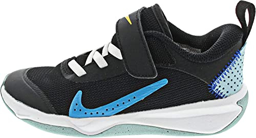 NIKE Omni Multi-Court Sneaker, Black Blue Lightning Ocean Bliss, 7.5 UK