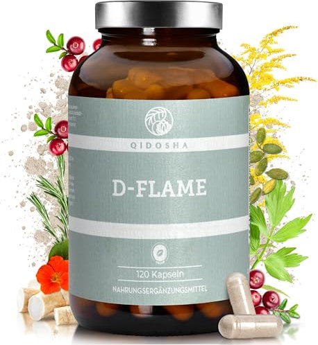 QIDOSHA® D-Mannose & Cranberry Komplex für die Blase ², D-Mannose, Cranberry, Kapuzinerkresse, Kürbiskern, Liebstöckel, Meerrettich, Rosmarin, Goldrutenkraut, L-Methionin & Zink plus Vitamin A & D3