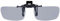 BEZLIT Damen Herren Brillen Aufsatz Clip On Un-Polarisiert 30598 Schwarz