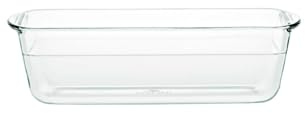 Gerlach 1760 Molde de 1,5 l de vidrio de borosilicato resistente al calor, molde para tartas, molde para pan, molde para horno, rectangular, 25 x 11 cm, para horno, congelador, flujo