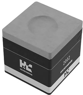 HOLA CHAMPION Premium Pool Cue Chalk Billiard Pool Stick (Classic square, Grey 1Piece)