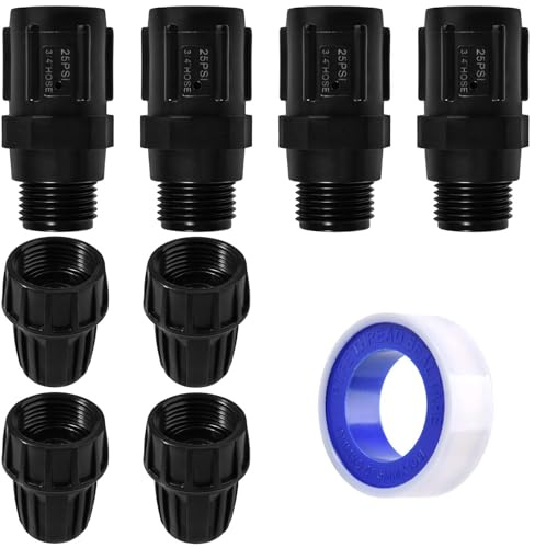SPEEDWOX 25 Psi kranadaptersats tryckregulator för droppbevattning tryckreducerare lågflödesventil idealisk för bevattningssystem fördelning regulator