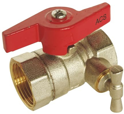 SOMATHERM FOR YOU - válvula de bola doble de purga hembra 15/21 - mariposa palanca de mando - en el Paso - un mejor sellado con la junta tórica 2