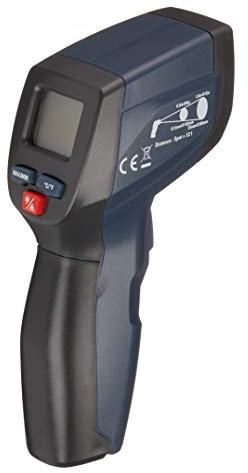 Amazon Basics Thermomètre infrarouge compact, Écran Lcd, Noir (Anciennement marque AmazonCommercial)