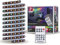 Paulmann 78887 LED Stripe Dynamic Set, Dynamic Rainbow RGB IP20 12V DC incl. 1x5 Watt dimmbar Lichtband Weiß Kunststoff, Kunststoff, Weiß, 3m