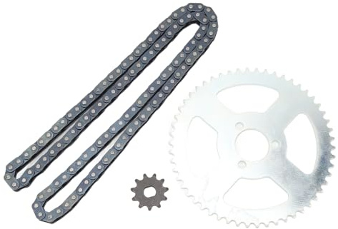 Kit de cadena de piñón delantero y trasero T8F, juego combinado de cadena de piñón de transmisión de alta resistencia, juego de piñón de cadena, juego de cadena