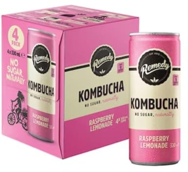 Remedy Kombucha Rasp Lemonade