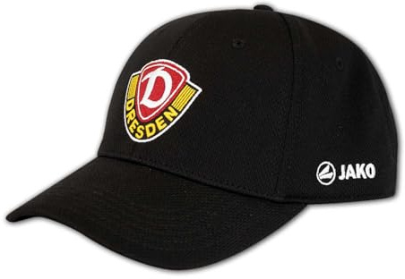 JAKO Dynamo Dresden Cap Basic schwarz SGD Basecap Fanartikel Dynamo Fan Kappe