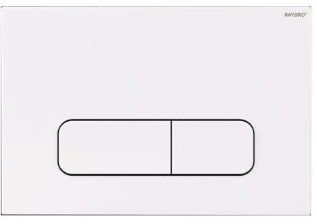 Betätigungsplatte RAYBRO „Mocha 15“ 24,5 × 16,5 × 1,26 cm in weiß