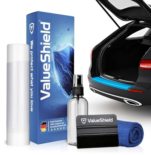 ValueShield perfekt passande bagagekantskydd passande för Kia Sorento 4 (MQ4) 2020-2025 (5-dörrars SUV): Högpresterande lackskyddsfilm & repskydd för bagageutrymme, stötfångare, fälgar | Transparent
