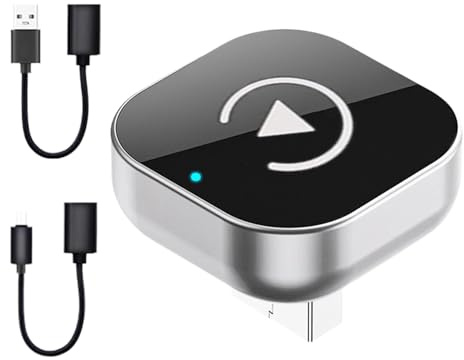Adaptador USB de la pantalla del automóvil: conectado con conexión inalámbrica de y Android Auto, Connection Plug & Play | Accesorios compactos con plug-and-play, transmisión confiable, baja l