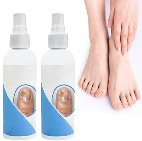 Toivize 2pcs Confezione da Spray Piedi, Spray Antifungino Unghie & Piedi, Sprays contro la Micosi Unghie, Cura dei Piede, Idrata e Protegge Pelle e Unghie, Sprays Piedi e Unghie per Uso Quotidiano