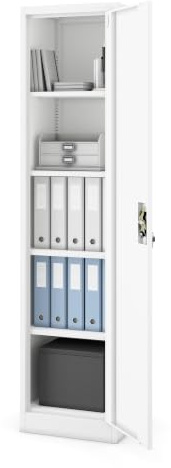 Jan Nowak Armoire métallique Bureau verrouillable pour Documents et Archives Professionnelles Armoire à dossiers Acier pour Entreprise Administration école Atelier Rangement A4 185 x 60 x 45 cm