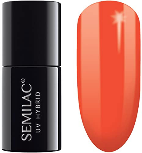 Semilac UV Nagellack 518 Neon Orange 7ml Kollektion SemiBeats