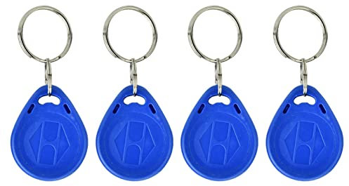 100 PC-Zugangskarte, beschreibbare RFID-Schlüsselanhänger RFID-Näherungskartenschlüssel NFC-Token-Tag-Schlüsselring Näherungs-ID-Schlüsselanhänger-Karte für die Zugangskontrolle(ID Caed)