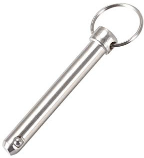 sourcing map 1 Stück Steckbolzen mit Kugelsicherung Schnellverschlussbolzen 10 x 70mm Kugelsperrbolzen Marine Hardware für Boot Oberdeck Gelenk