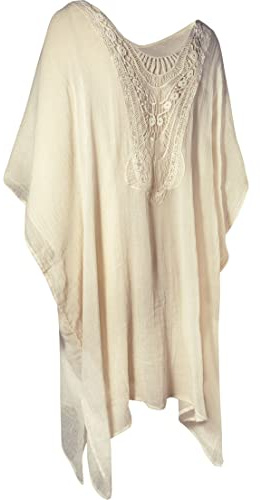 Barts LIMBE Kaftan Copricostume, Cream, Uni Donna, Taglia Unica