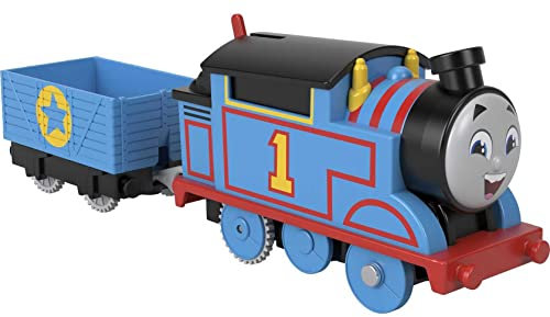 Fisher-Price HDY59 - Thomas & Friends Motorisierte Thomas-Spielzeugeisenbahnlokomotive, Spielzeug für Vorschulkinder ab 3 Jahren