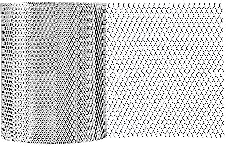 Aluminum Gutter Guard 5 Inch x 50 Feet Roll, Aluminum Leaf Filter Gutter Protection, Leaf Guard Protects from Branches, Leaves, Debris, Easy Install, Does Not Rust