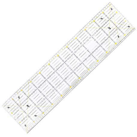 DIY Handmade Patchwork Feet Tailor Quilting Tools Acrylique Matériel 60x15cm Patchwork Mesure Règle Couture Échelle Règles Mètre Ruban Mètre 12