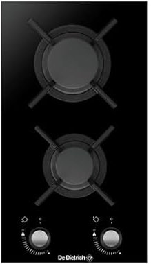 DE DIETRICH Domino gaz DPG3301B, 2 foyers gaz, Surface verre