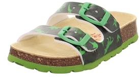 Superfit Fussbettpantoffel 1-800111 Hausschuh, GRÜN/Mehrfarbig 7080, 37 EU