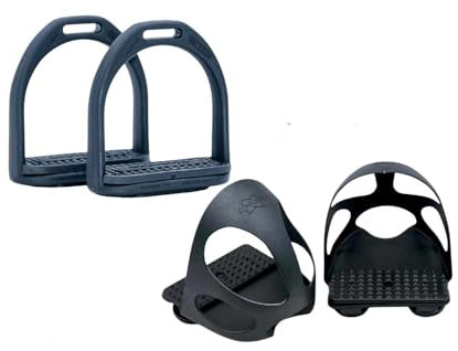 Amesbichler Reitsport Compositi Sattelzubehör Set für Kinder 2 teilig in schwarz