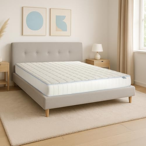 Farmarelax Materasso Memory 20 cm | Piazza e Mezza 120x190 | 100% Made in Italy | 7 Zone Differenziate | Traspirante e Ergonomico | Antiacaro e Anallergico