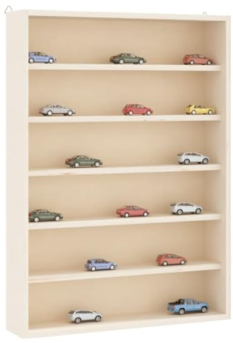 Générique Vitrine de Collection en Bois avec 6 étagères 40x8,5x55 cm,Meubles, Étagères, Étagères murales & corniches,4017381