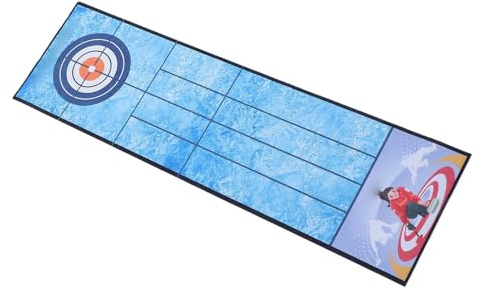 Tangxi Juego de Curling de Mesa Portátil | Juego de Tapetes Plegables para Fiestas y Reuniones de Viaje