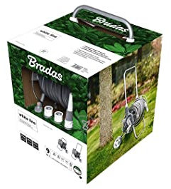 Bradas White Silver Plus Schlauchwagen Set 50m Wasserschlauch Gartenschlauchwagen 2419