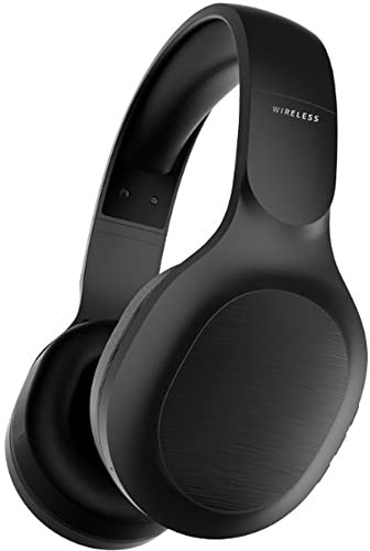 ZTBGY Fällbara trådlösa hörlurar över örat, Bluetooth 72 timmars speltid vuxna DJ-hörlurar hybrid aktiva brusreducerande hörlurar med minnesskum öronkåpor inbyggd mikrofon, för DJ/TV/PC/telefon (svart)