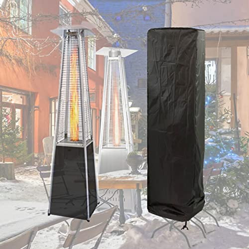 Cubierta de calentador de tubo de vidrio para antorcha piramidal, calentador triangular, impermeable, protector cuadrado para calentador de patio, resistente al agua, resistente 210D