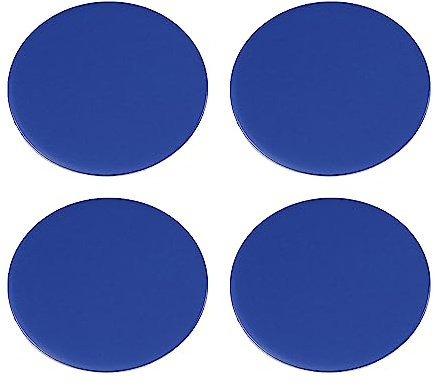 A ABSOPRO 45 mm Coche Rueda Centro Buje Tapas Calcomanía Adhesivo Brillo Azul - 4 Uds