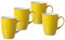 Ritzenhoff & Breker Set di 4 tazze da caffè, in porcellana, colore: giallo