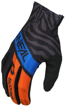 O'NEAL Guantes de Hombre Matrix, Shocker, Azul/Naranja, Talla 40