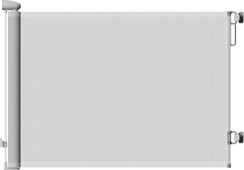 Carlo Milano Baby Gates: Ausziehbares Treppenschutzgitter, 13-300 cm, 85 cm hoch, grau (Kinderschutzgitter, Haustierabsperrung ausziehbar, Hund)