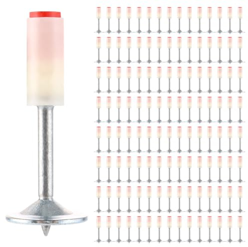 DAJAVE chiodi per pistola unghie da 7,3 mm, rotondi, per pistole ad aria compressa, chiodi in acciaio temprato, assortimento di chiodi in calcestruzzo, accessori per soffitto Home Wall