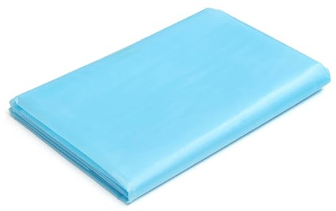 Bâche de bassin en polyéthylène haute densité 0,2 mm Bleu clair – 4 x 3,5 m – Pour étangs à poissons et fontaines de jardin Imperméable et résistant aux UV Idéal pour les bassins à poissons et