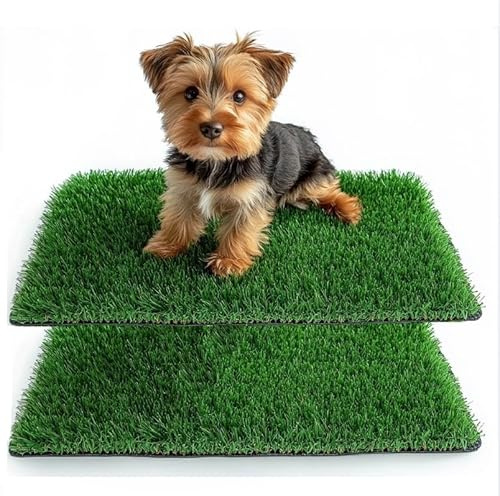 SSRIVER Lettiera per cani, 38 x 50 cm, per la casa e la toilette per cani, il balcone, l'allenamento, il prato di ricambio con erba artificiale per esterni, ideale per appartamenti e balconi