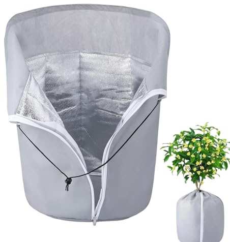 Genérico Bolsa Protectora para Plantas En Invierno | Protección Invernal Reutilizable Y Caliente - Accesorios De Jardín para Macetas Cubiertas De Sol Nieve Césped Y Terraza