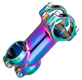 wisoolkic Attacco manubrio per mountain bike, attacco corto da 8 mm, per bici da discesa, BMX e bici pista, manubrio per mountain bike, per strada