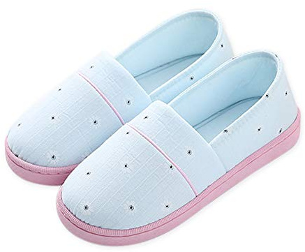 AioTio Chaussons pour Femme Confortables en Mousse à mémoire de Forme, avec Semelle en Caoutchouc antidérapante