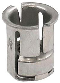 Camas M8 Käfigmutter, Edelstahl, 16 mm, Klasse 2B, Sechskant, 8 mm, 1 Stück