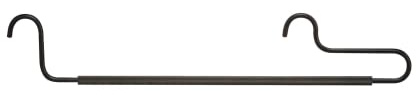 Wire Pants Hangers TAG Engage/Synergy Collection, for Pull-Out Pants Rack, 18 Hangers Per Set, Anodized Aluminum, Black