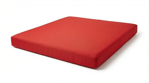 MOTHER LAND Wheelchair Cushion Seat Cushion | Coccyx, Sciatica & Tailbone Pain Relief Cushion | Seat Pad Ideal for Office, Kitchen Wheelchairs and Auto | (RED, 18 x 18 Inch Seat, 2 Inch Thick)