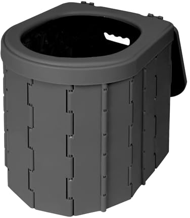 HUOLE Toilette Portable Camping - Toliet pour Hommes et Femmes - Seau Hygiénique pour Voiture - Kit Seau Hygiénique Adulte - Conviennent pour la Pêche, Eandonnée-Supporte Plus de 200 kg