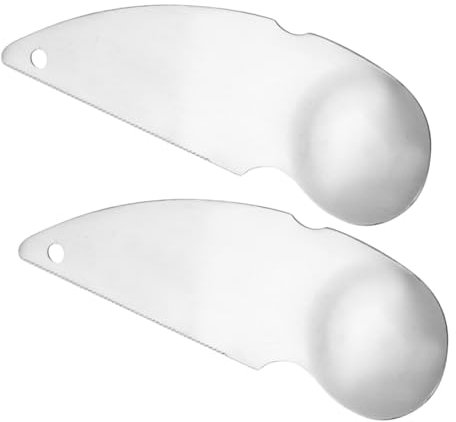 CIYODO 2pièces Couteaux à Kiwi Acier Inoxydable Outils De Découpe Pelage pour Fruits Idéaux pour Kiwi Avocat Et Agrumes